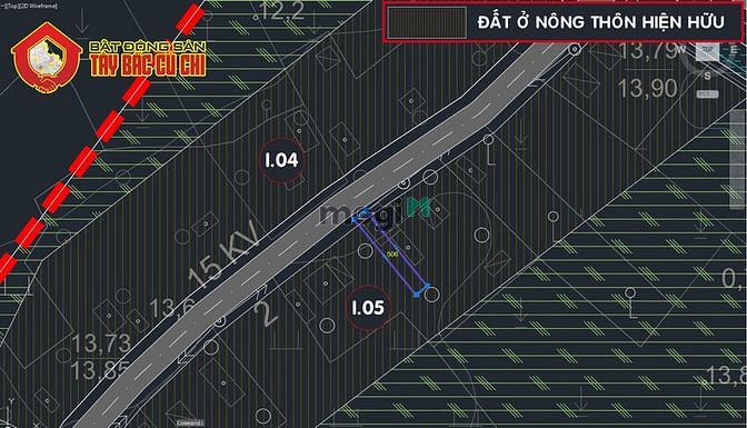 Hình ảnh Bán đất đường Trung Lập - 246m2 - 6x41 - 192m2 thổ cư - xã Phú Mỹ Hưng