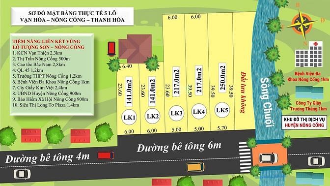 Hình ảnh Bán đất cách thị trấn Nông Cống 5 phút đi xe