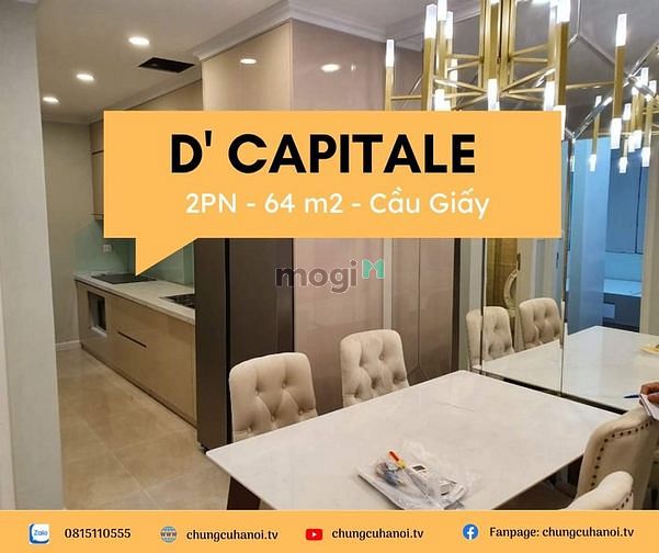 Hình ảnh Bán căn 2PN D'CAPITALE Trần Duy Hưng , Cầu Giấy - 64M2