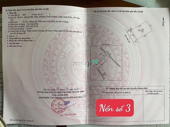 Hình ảnh Bán 2 nền ODT hẻm 9 Mậu Thân - Xuân Khánh - Ninh Kiều - CT