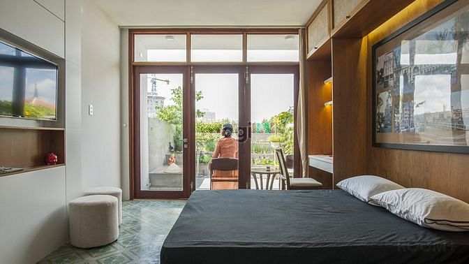 Hình ảnh Phòng ban công cực chill để thư giãn sau 1 ngày làm việc đây