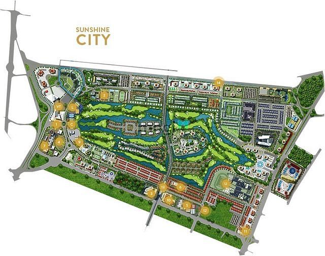 Hình ảnh Shophouse Sunshine City căn góc 3 mặt tiền đẹp nhất dự án, 250tr/m2