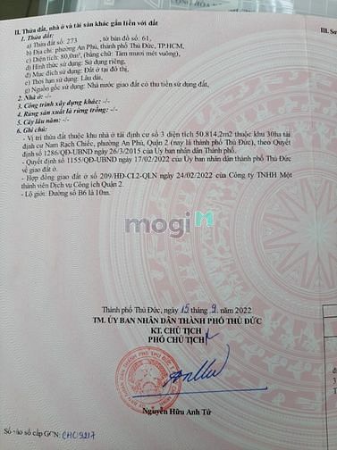 Hình ảnh Quá ngộp. Chính chủ cần tiền Bán đất An Phú - Thủ Đức