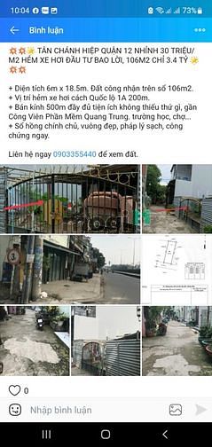 Hình ảnh Mới về lô đất 106m2 chỉ 3.4 tỷ tân chánh hiệp chỉ 30tr m bao Trang MB66.COM Chính Thức - MB 66 Uy Tín