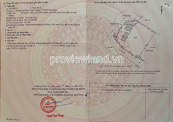 Hình ảnh Bán đất đường Số 4 Lò Lu, Quận 9, DT đất 4970m2 thổ cư, sổ hồng