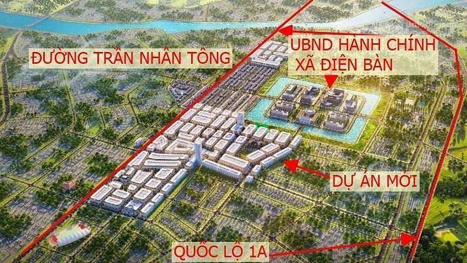 Hình ảnh bán đất chợ Vĩnh Điện Quảng Nam mặt đường 40m