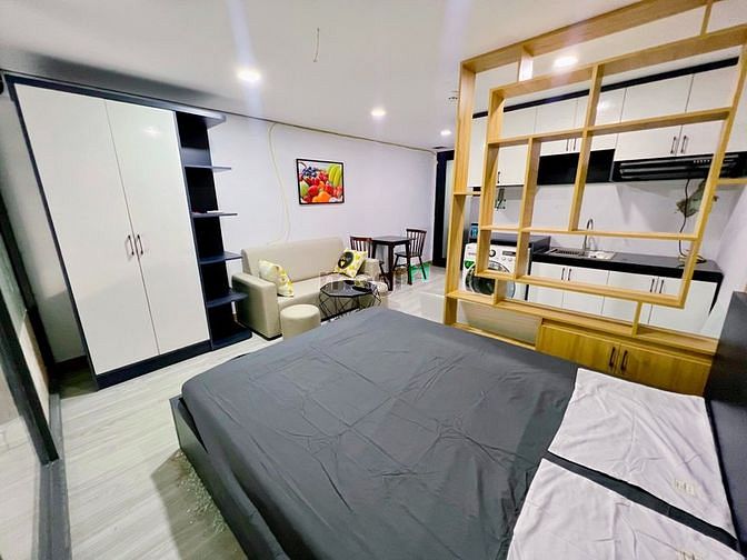Hình ảnh CH 1PN nội thất đẹp ngay gần sát chân cầu Bông