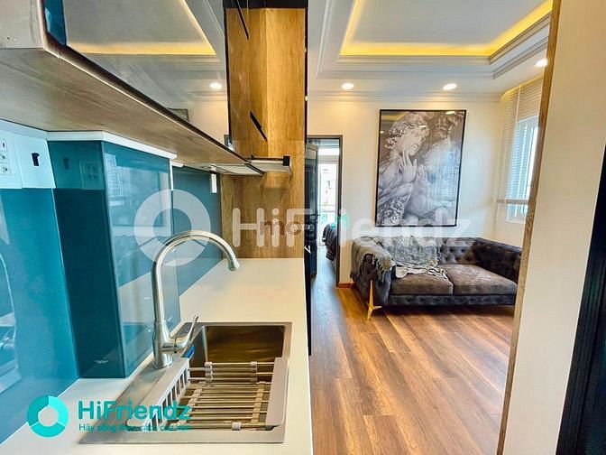 Hình ảnh Studio 1pn - Ban công -Tách bếp - Nội thất new - CMT8