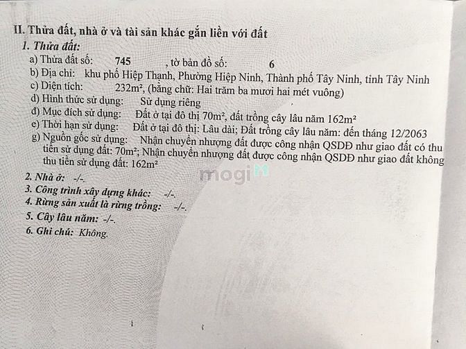 Hình ảnh Đất thổ cư hẻm Đường Trường Trinh, Tp.Tây Ninh