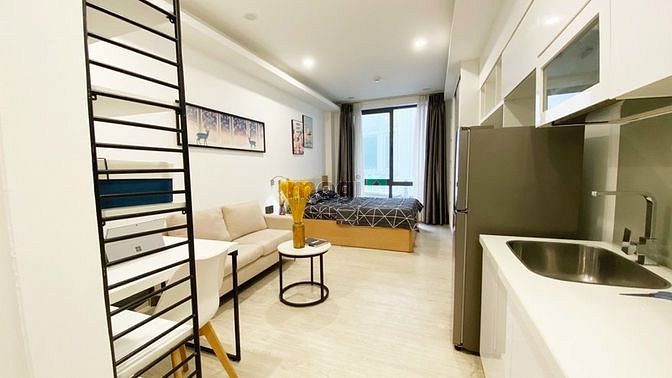 Hình ảnh Mb6623 nạp rút nhanh chóng Studio Cao cấp Cửa sổ lớn full nội thất View Hoàng Sa