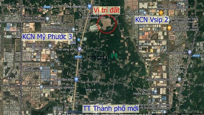 Hình ảnh Bán đất nền TX Bến Cát liền kề kcn #VSIP2 giá 870 triệu nền 65m2 TC