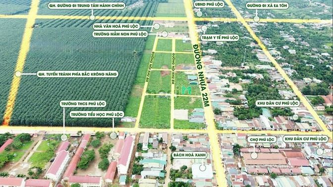 Hình ảnh Suất 6 nền đất đẹp nhất tại KDC Phú Lộc Đắk Lắk - chỉ từ 268 triệu - c