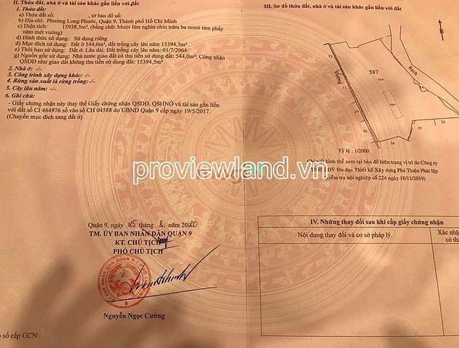 Hình ảnh Bán lô đất Long Phước Q9, DT hơn 15,938m2, có 544m2 thổ cư