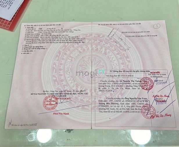 Hình ảnh Chính chủ cần bán mảnh đất cực đẹp - phú mỹ !