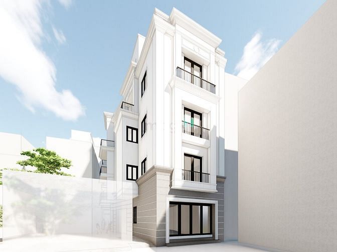 Hình ảnh cho thuê hoặc bán 4 căn nhà liền kề mới xây nội thất đẹp 4,5 tầng