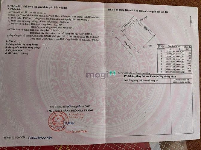 Hình ảnh Bán đất cực đẹp 3 mặt tiền vĩnh điềm trung 450,9 m2 14 tỷ 879 - nha