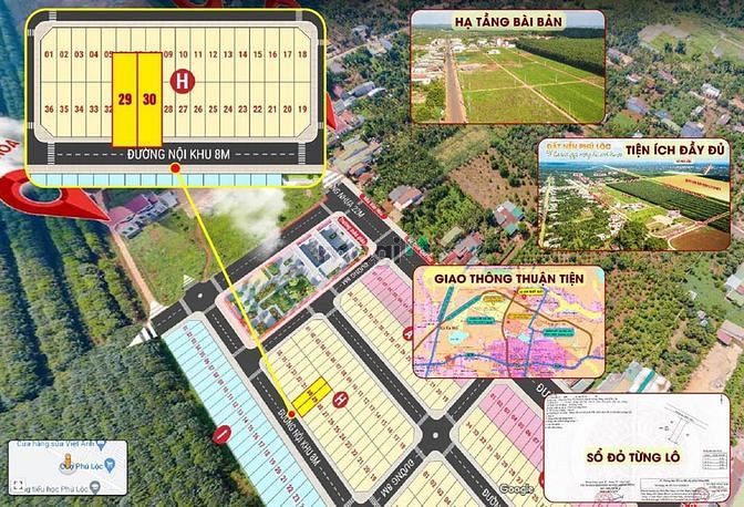 Hình ảnh Cặp siêu phẩm H29, H30 Kdc Phú Lộc Đak Lak sổ sẵn 268tr/139m2