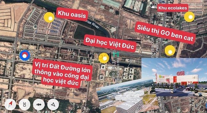 Hình ảnh Bán đất trục chính Đại Học Việt Đức Thới Hoà Bến Cát