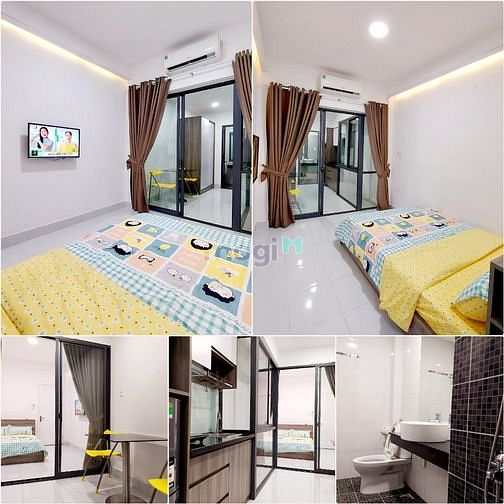 Hình ảnh Studio 1 PN, full nội thất, free phí dịch vụ, ra vào vân tay
