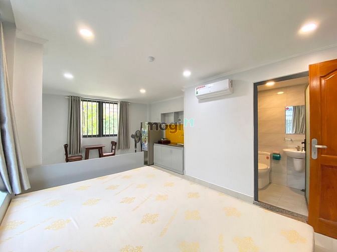 Hình ảnh Sẵn 1p Studio trong khu biệt thự Bình An, Full nội thất, cửa sổ lớn