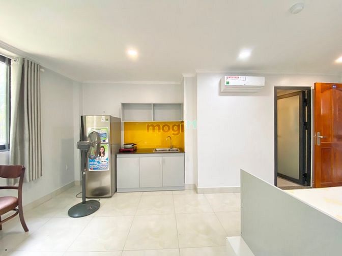 Hình ảnh Sẵn 1p Studio trong khu biệt thự Bình An, Full nội thất, cửa sổ lớn