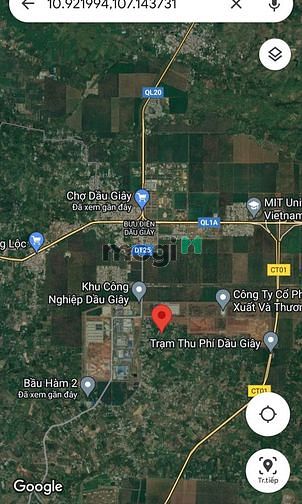 Hình ảnh Bán đất ngay KCN dầu giây huyện Thống nhất Đồng nai