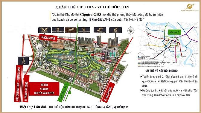 Hình ảnh Biệt thự 330m2 Ciputra cách đường Võ Chí Công 200m