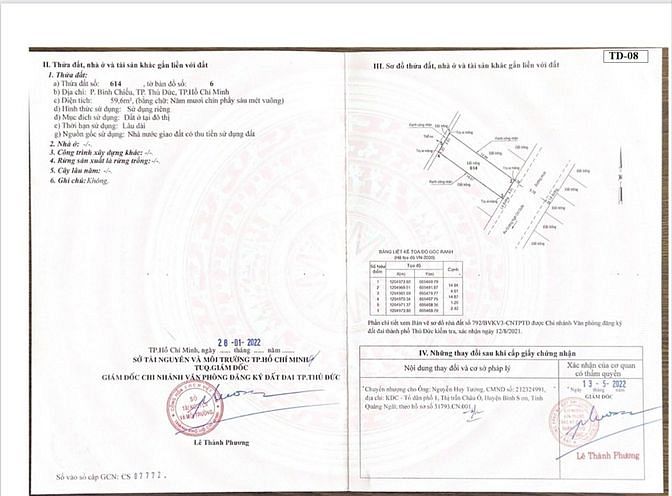 Hình ảnh Đất nền full thổ cư, đường nhựa 8m, phường Bình Chiểu, Tp Thủ Đức giá