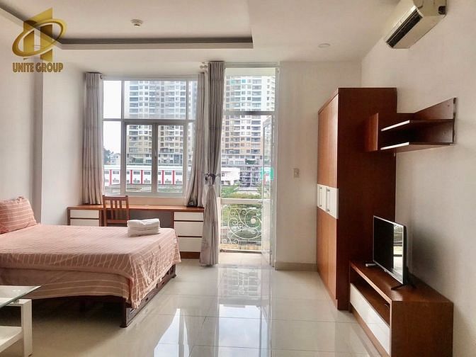 Hình ảnh Mb6623 nạp rút nhanh chóng Studio_1PN Vách ngăn_Ban công Cửa sổ lớn thoáng mát full NT Q.5