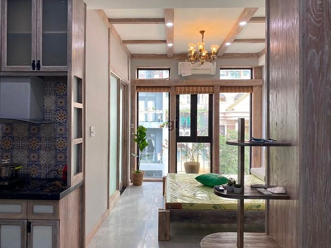 Hình ảnh Studio decor thiên nhiên với tông gỗ xám cực xinh