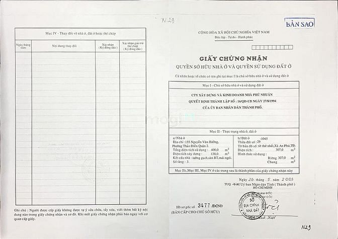 Hình ảnh Villa Gốc 3MT Nguyễn Văn Hưởng, 560tr/m2