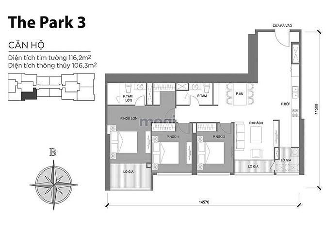 Hình ảnh Mb6623 nạp rút nhanh chóng Vinhomes Central Park bán căn 3PN, 116m2 block Park 3