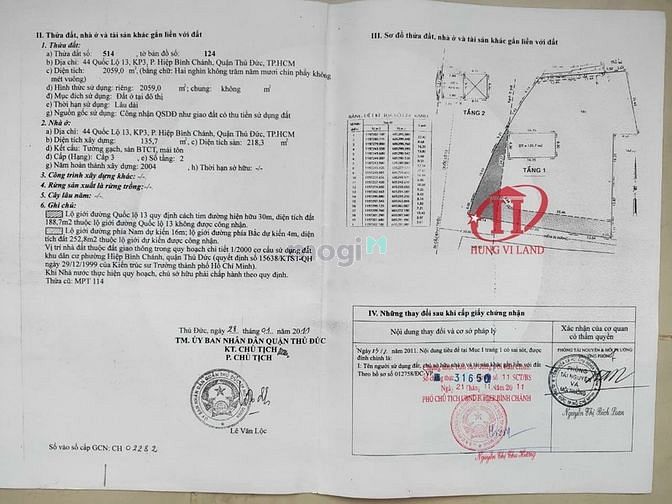 Hình ảnh BDS HÙNG VĨ LAND [NC] 2100m2 góc 2MT Quốc Lộ 13 chỉ 380tr 24/12/2022