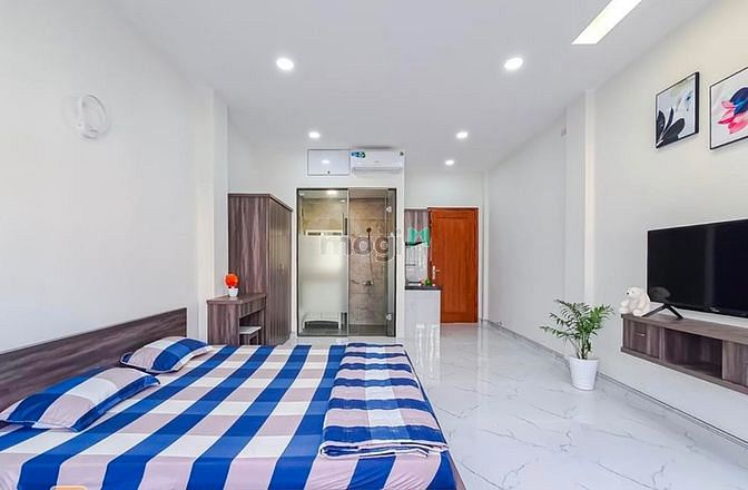 Hình ảnh Studio - Full nội thất bancol cửa sổ - Gần landmark 81 🛵🏡