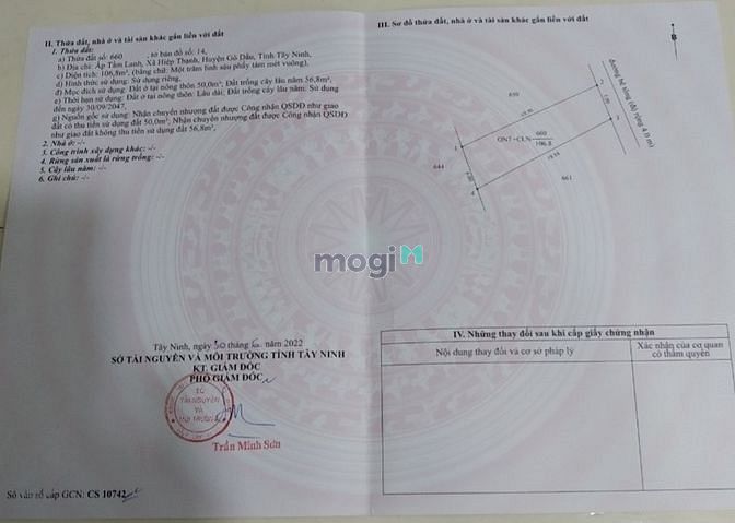 Hình ảnh Chính chủ đất thổ cư Gò Dầu cần bán gấp