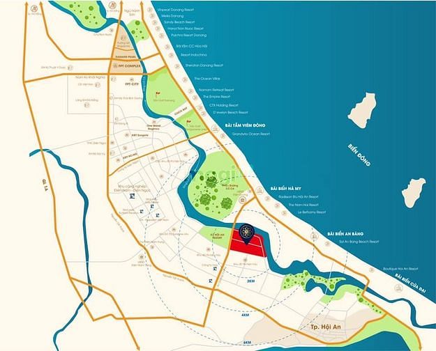 Hình ảnh Lô góc view sông Cổ Cò , giá sốc 250m2d ự án Rosa Riverside Complex