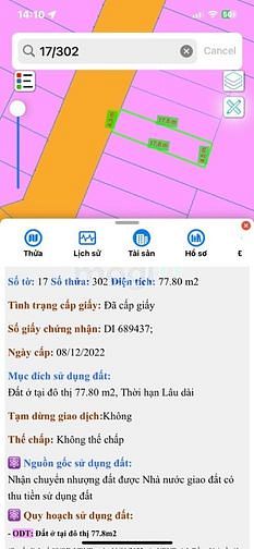 Hình ảnh Bán Lô Đất 2MTiền đường thông Biên Hoà 77m2. Chỉ: 3Tỷ600 Triệu