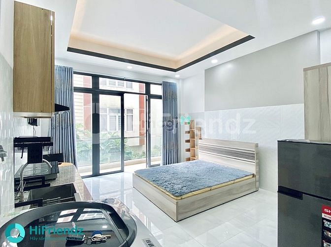 Hình ảnh Studio bancol full nội thất , máy giặt riêng - HiFriendz hỗ trợ cọc