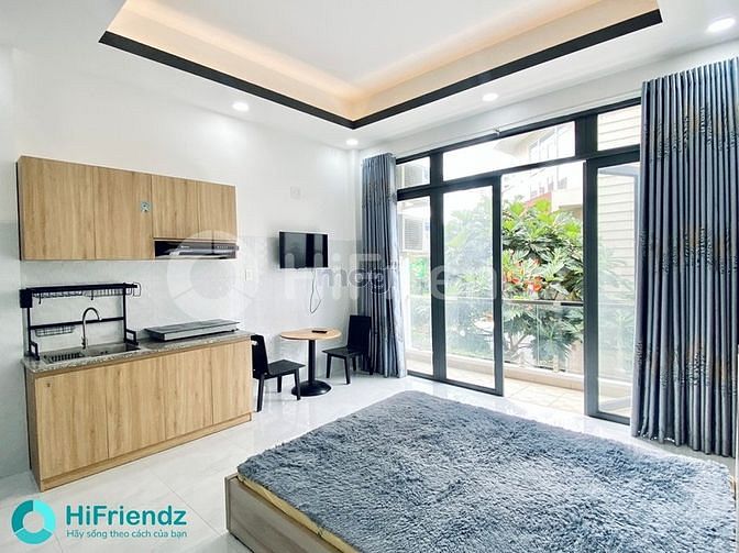 Hình ảnh Studio bancol full nội thất , máy giặt riêng - HiFriendz hỗ trợ cọc