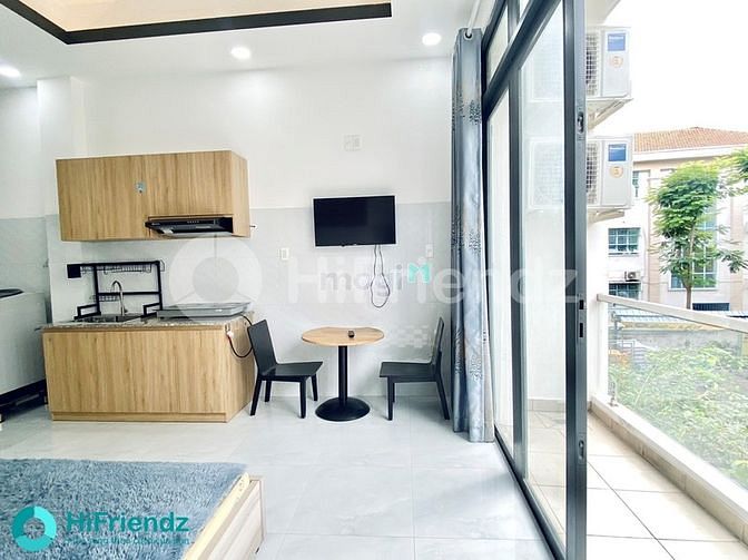Hình ảnh Studio bancol full nội thất , máy giặt riêng - HiFriendz hỗ trợ cọc