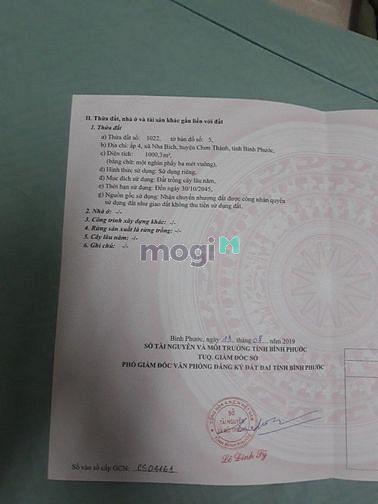 Hình ảnh Đất KCN Becamex , Sào 1000m2, Giá rẻ. Chơn Thành , Bình Phước.