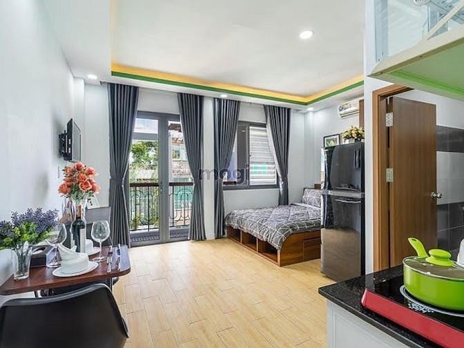 Hình ảnh C.Hộ Studio Siêu Tiện Nghi Full Nội Thất Máy Giặt Riêng Ngã 4 Blue UEF