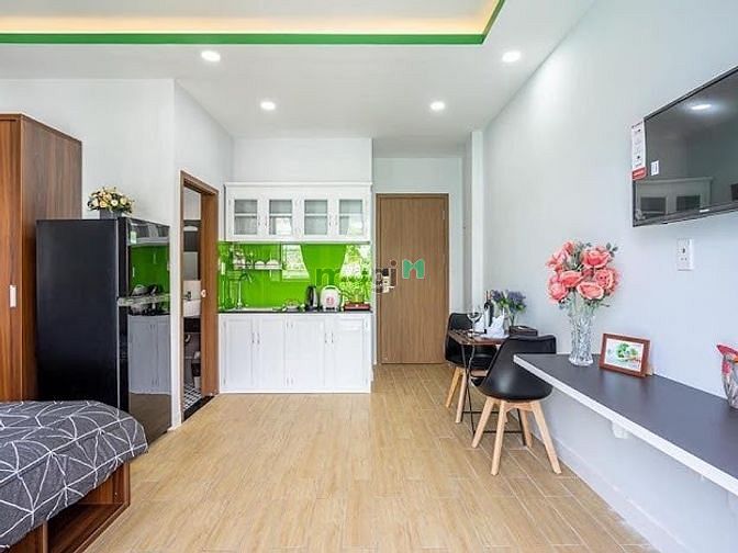 Hình ảnh C.Hộ Studio Siêu Tiện Nghi Full Nội Thất Máy Giặt Riêng Ngã 4 Blue UEF