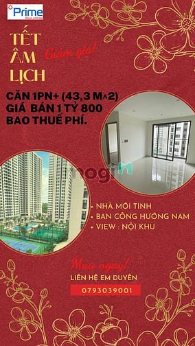 Hình ảnh [Vimhomes Q9] CĂN HỘ 1PN+ bao thuế phí_ ra hàng sốc cả thị trường Ori