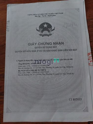 Hình ảnh Bán nhà 1 lầu hẻm 2m 205// Phạm Văn Chiêu P14 Gò Vấp
