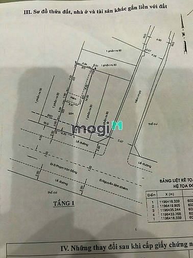 Hình ảnh Bán lô đất thổ cư mặt tiền đườg (4,2x16,3) Nguyễn Bỉnh khiêm P1 Gò Vấp