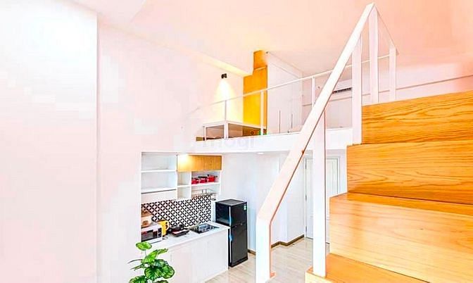 Hình ảnh DUPLEX cao cấp, màu hồng xinh xắn, hồ bơi sân thượng Q7