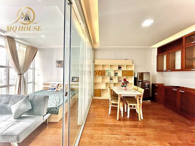 Hình ảnh Căn Hộ 1PN Ban Công rộng thiết kế hiện đại thoáng mát