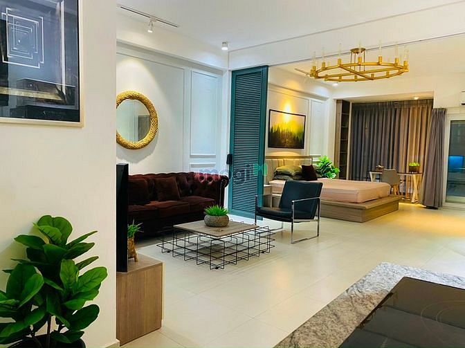 Hình ảnh Căn Hộ 1PN Phòng Khách thiết kế sang trọng đẳng cấp hiện đại