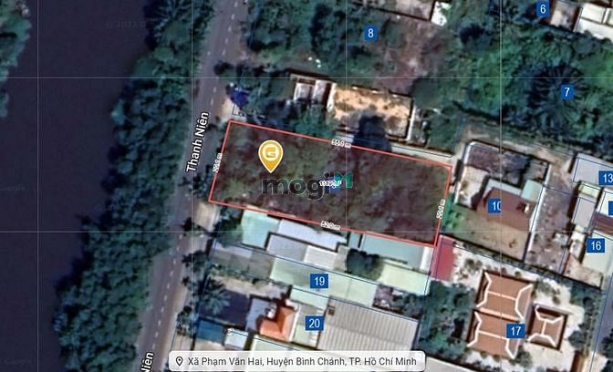 Hình ảnh Bình Chánh, Đất Mặt tiền Thanh Niên, View Kênh, DT 20x55 1114m2